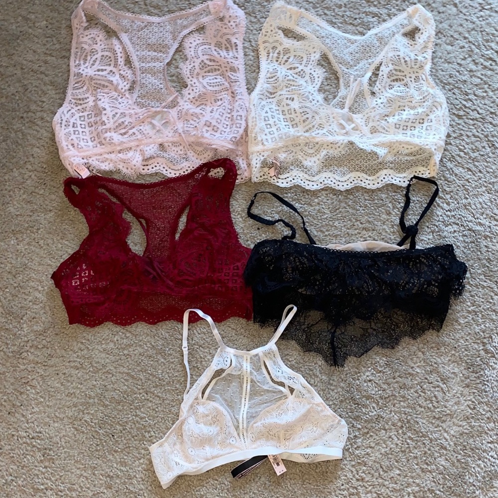 NWT Victoria’s Secret lace bralettes
